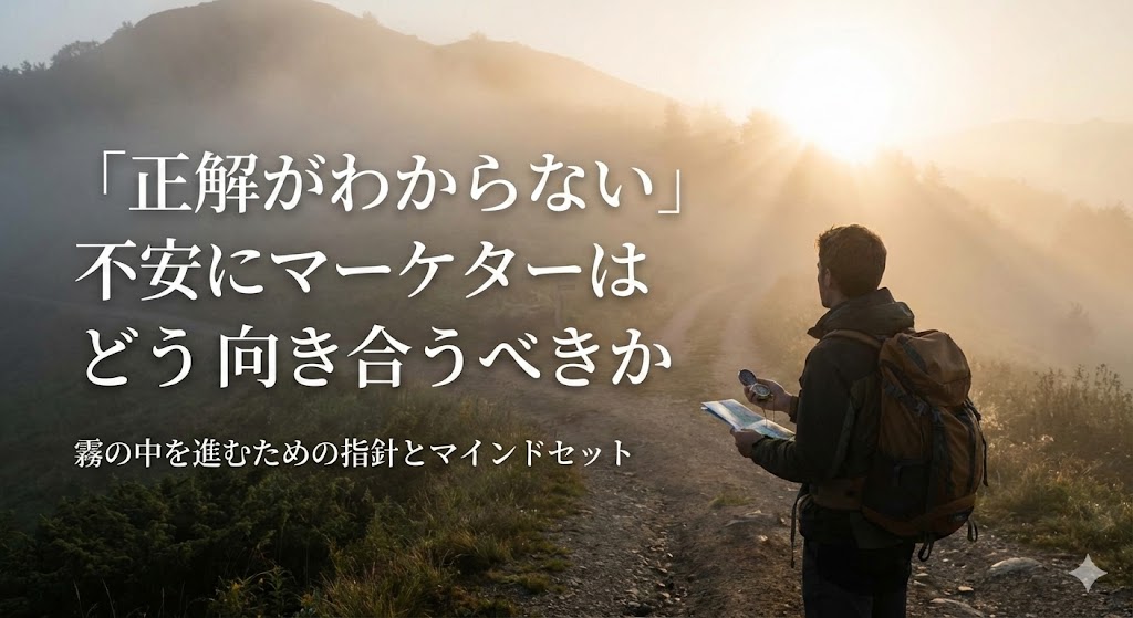 「正解がわからない」不安にマーケターはどう向き合うべきか